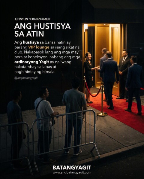 Hustisya sa Pilipinas: VIP Lounge lang ba talaga o para sa lahat