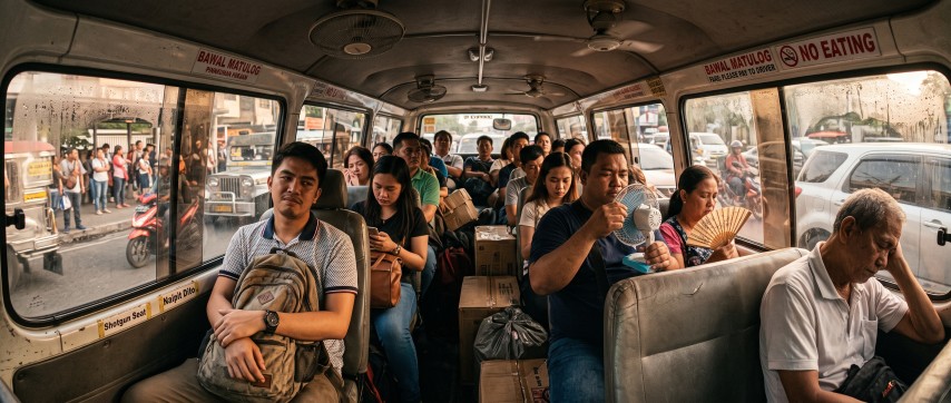 Ang Sining ng Pakikipagsiksikan sa UV Express