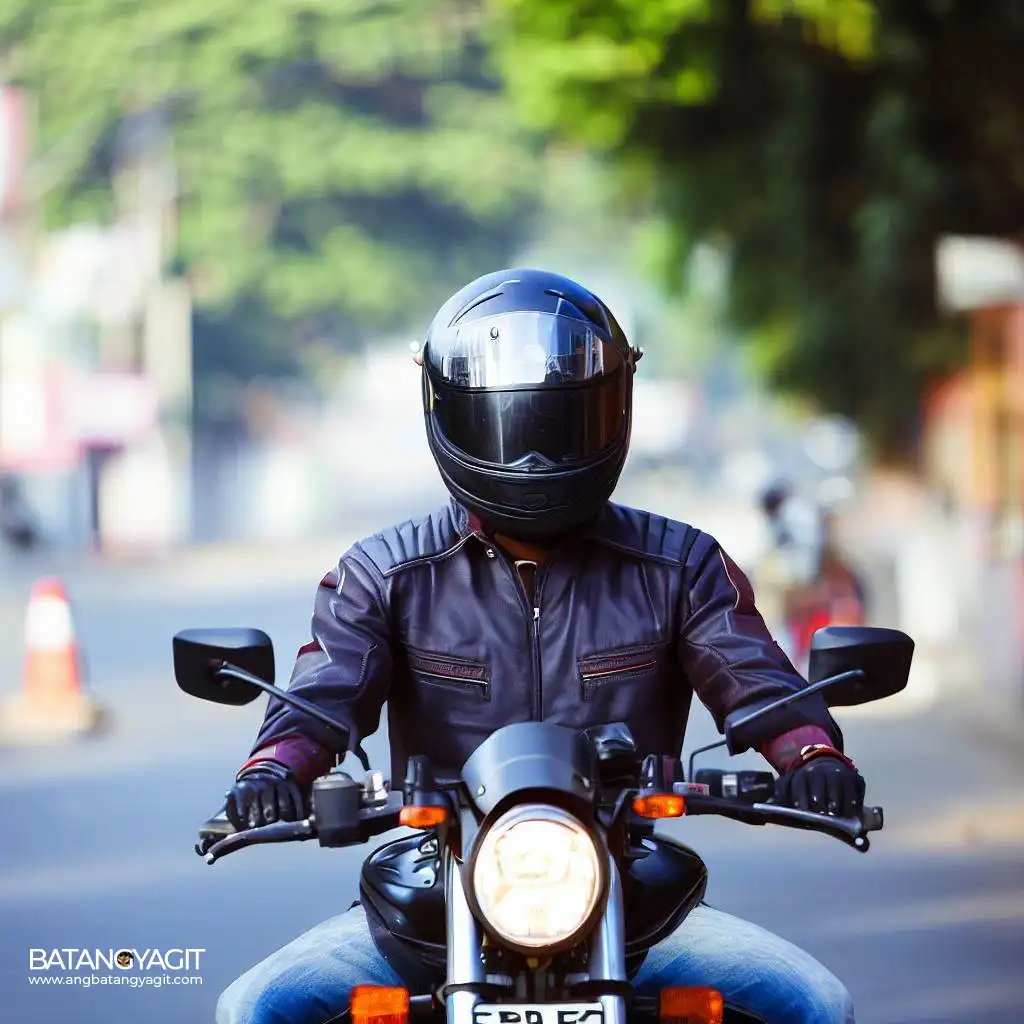 man wearing helmet in motorcycle