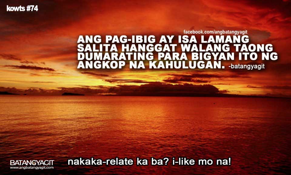 Ang pag-ibig ay isa lamang salita hanggat walang taong dumarating para bigyan ito ng angkop na kahulugan